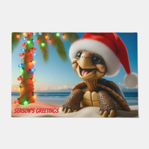 Christmas Turtle Doormat