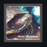 Christmas Turtle Gift Box<br><div class="desc">All rights reserved © Angelandspot</div>