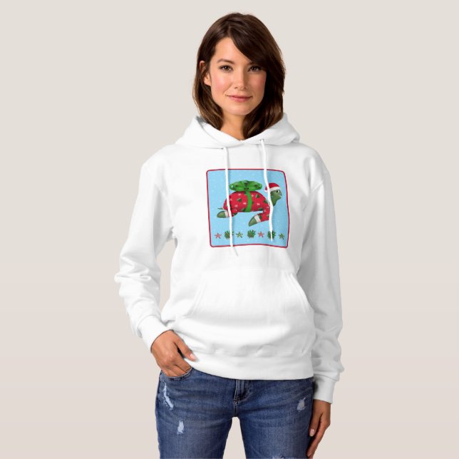 Christmas Turtle  Hoodie (Front Full)