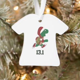 Christmas Turtle runner 13.1 Ornament