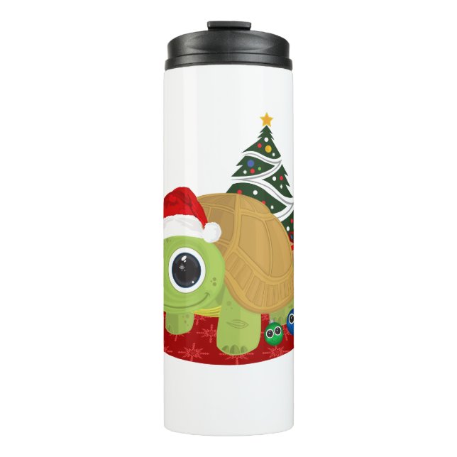 Christmas Turtle Thermal Tumbler (Front)