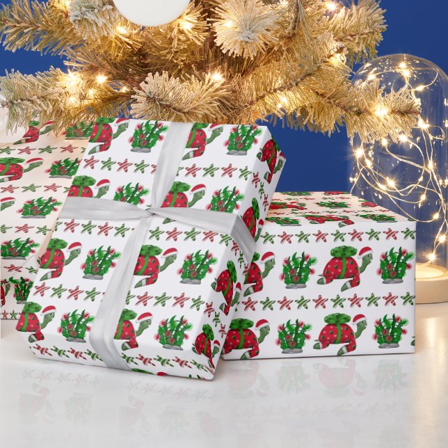 Christmas Turtle Wrapping Paper (Holidays)