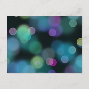 Christmas Twilight Pattern on Midnight Blue Postcard