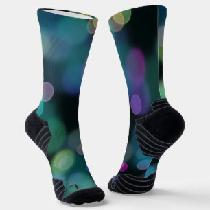 Christmas Twilight Pattern on Midnight Blue Socks