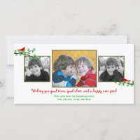 Christmas Twitters Holiday Photo Card