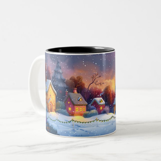  Christmas Two-Tone Coffee Mug (Front Left)