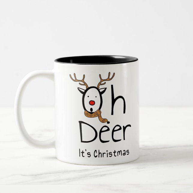 Christmas Two-Tone Coffee Mug (Left)