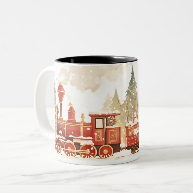  Christmas Two-Tone Coffee Mug (Front Left)