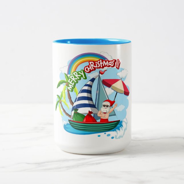 Christmas Two-Tone Coffee Mug (Center)