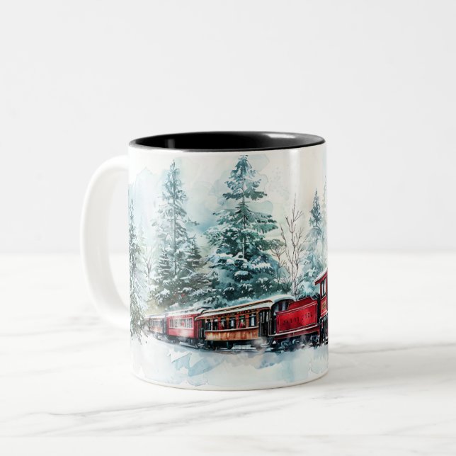  Christmas Two-Tone Coffee Mug (Front Left)