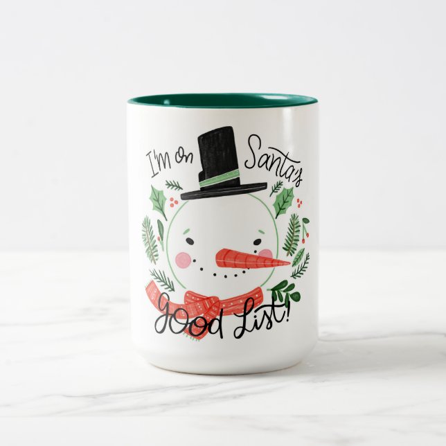 Christmas Two-Tone Coffee Mug (Center)