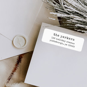 Christmas Typewriter Black and White