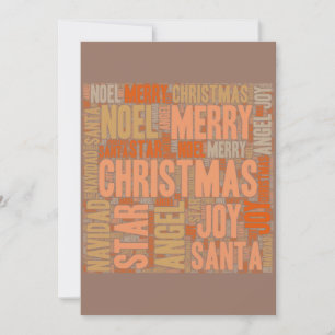 Christmas Typography Invitation