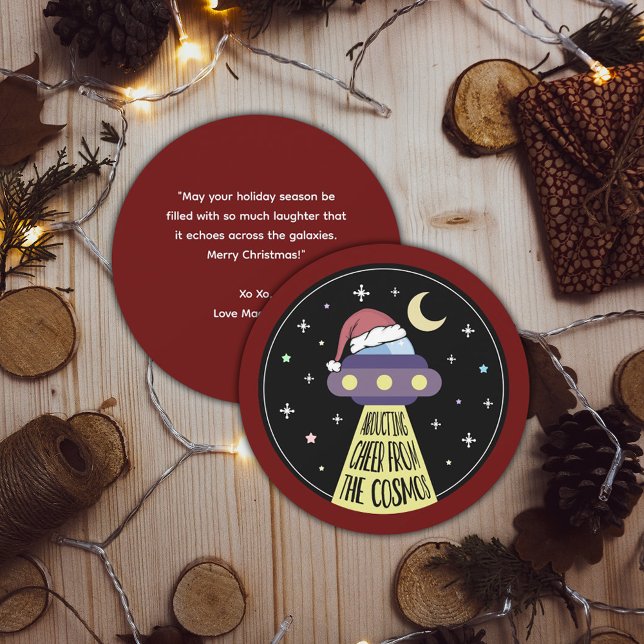 Christmas UFO Funny  Holiday Card (Creator Uploaded)