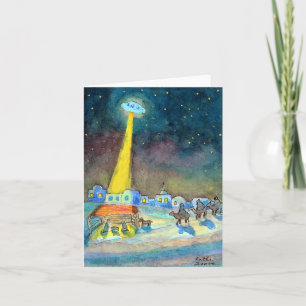 Christmas UFO Holiday Card