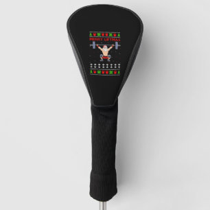 Christmas Ugly Christmas Weightlifting Golf Head Cover