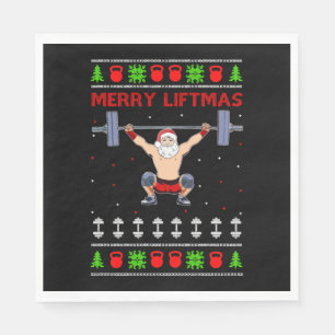 Christmas Ugly Christmas Weightlifting Napkin