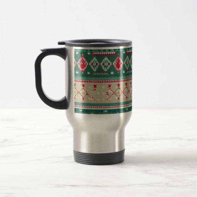 Christmas Ugly Sweater 2 Travel Mug (Left)