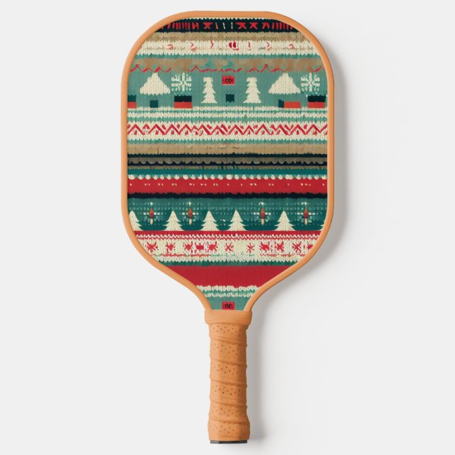 Christmas Ugly Sweater (3) Pickleball Paddle (Front)