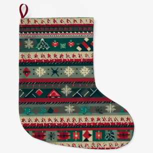 Christmas Ugly Sweater 4 Large Christmas Stocking