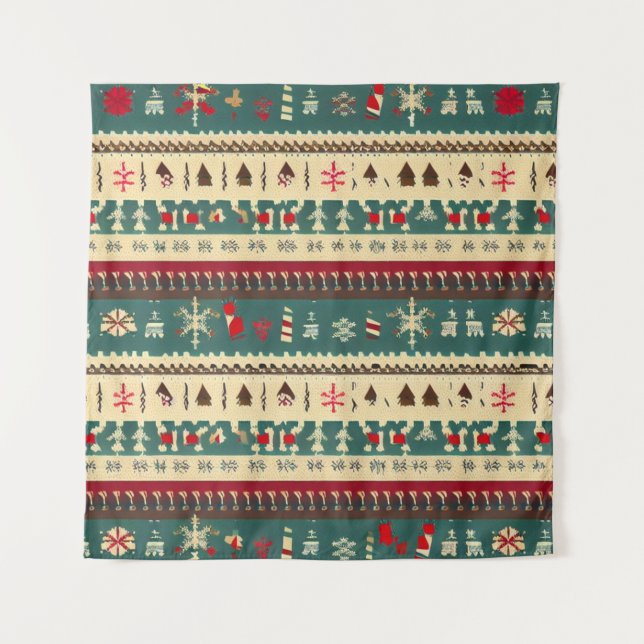 Christmas Ugly Sweater 5 Tapestry (Front)