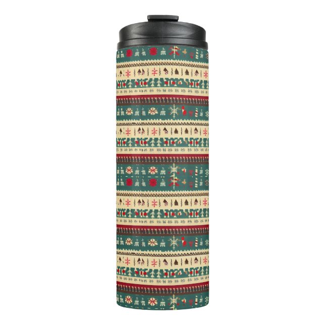 Christmas Ugly Sweater 5 Thermal Tumbler (Front)
