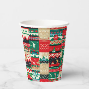 Christmas Ugly Sweater 8 Paper Cups