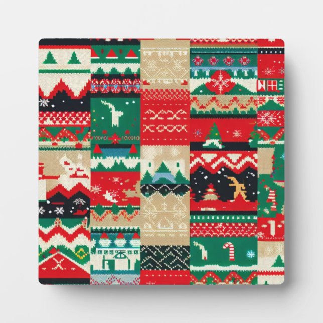 Christmas Ugly Sweater 8 Plaque (Front)