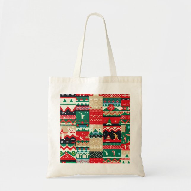 Christmas Ugly Sweater 8 Tote Bag (Front)