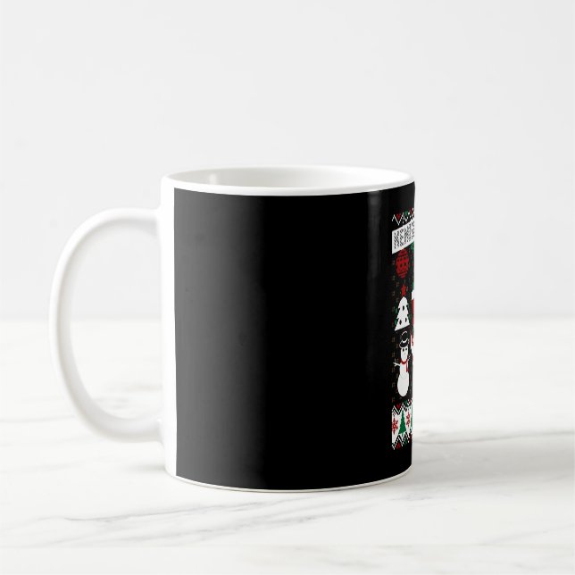 Christmas Ugly Sweater Kenosha Wisconsin Coffee Mug (Left)