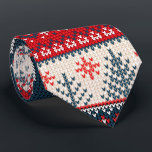 Christmas Ugly Sweater Knitting Pattern Reindeer Tie<br><div class="desc">Ugly Sweater Christmas Knitting Pattern neck tie for the holidays</div>