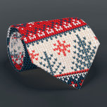 Christmas Ugly Sweater Knitting Pattern Reindeer Tie<br><div class="desc">Ugly Sweater Christmas Knitting Pattern neck tie for the holidays</div>