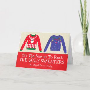 Christmas Ugly Sweaters Holiday Card