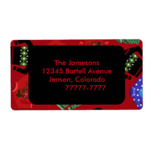 Christmas Ugly Sweaters Shipping Labels