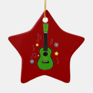 Christmas Ukelele! Ceramic Tree Decoration