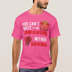 Christmas Unboxing Boxing Gloves Xmas Pug Boxer Bo T-Shirt