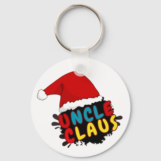christmas uncle claus key ring (Front)