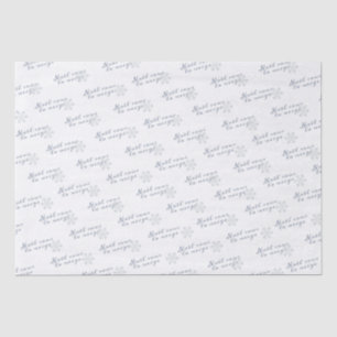 Christmas Under the Snow White Christmas in French Tissue Paper