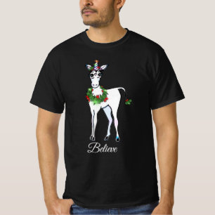 Christmas Unicorn, believe T-Shirt