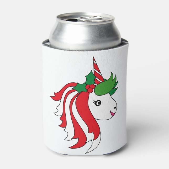 Christmas Unicorn                                  Can Cooler (Can Front)