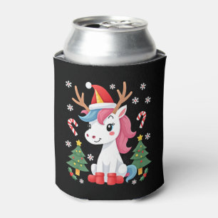 Christmas Unicorn Cute Magical Xmas Toddler Girls Can Cooler