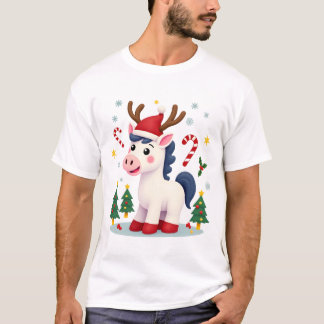 Christmas Unicorn Cute T-Shirt
