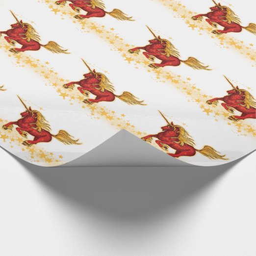 Unicorn Christmas Wrapping Paper Zazzle UK