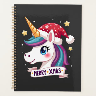 Christmas Unicorn Long Sleeve T-Shirt (1) Planner