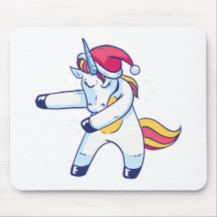 Christmas Unicorn Mouse Mat