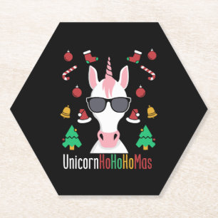 Christmas Unicorn                                  Paper Coaster