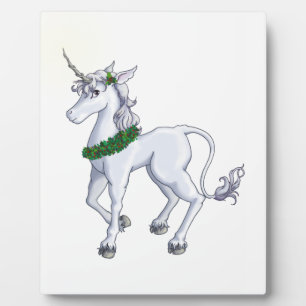 Christmas Unicorn Plaque