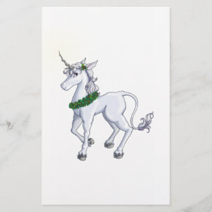 Christmas Unicorn Stationery