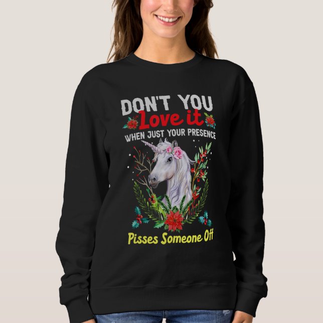 Christmas Unicorn Sweatshirt (Front)