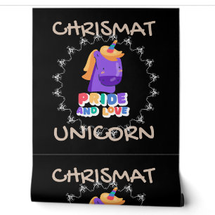 christmas unicorn wallpaper